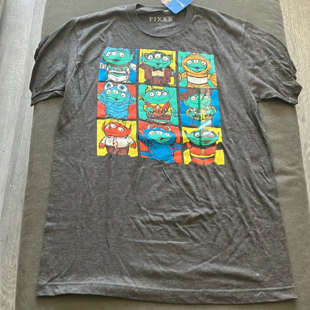 Pixar Toy Story Disney Graphic T-Shirt with Colorful Characters